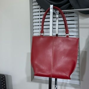 Wilson Red Leather Purse